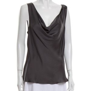 Giorgio Armani Silk Cowl Neck Top / Size: IT48,US12